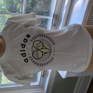 Women's White XS Adidas Tennis T-shirt